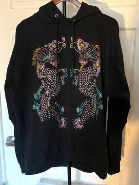 Libertine Custom Rhinestone Gorgeous Dragon Hoodie Johnson Hartig New Size L